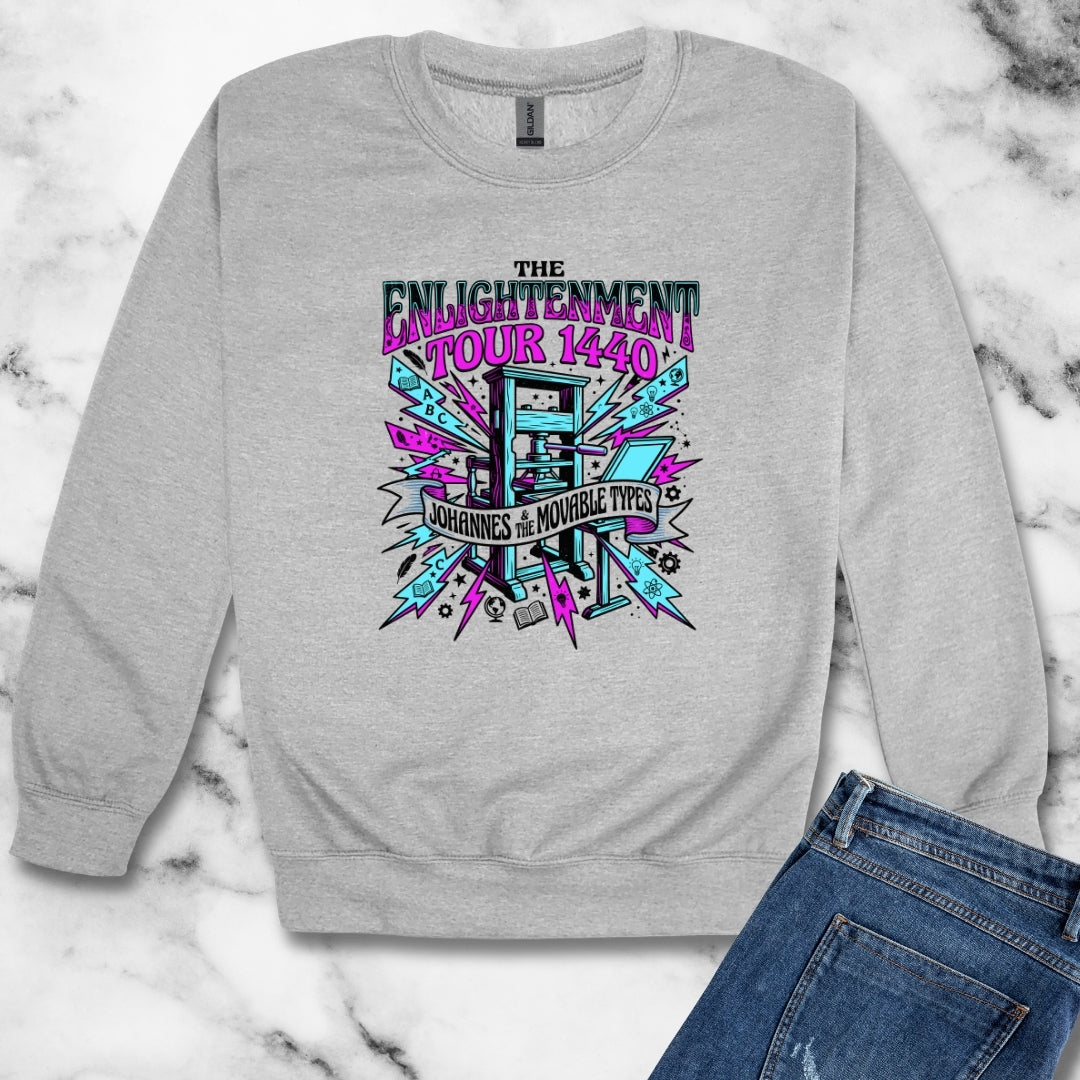 Johannes Gutenberg Enlightenment Tour Unisex Heavy Crewneck Sweatshirt