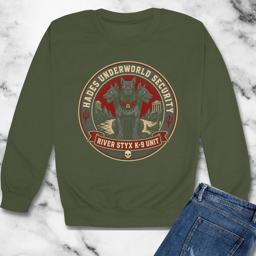 Cerberus Styx Canine Unit Unisex Heavy Crewneck Sweatshirt