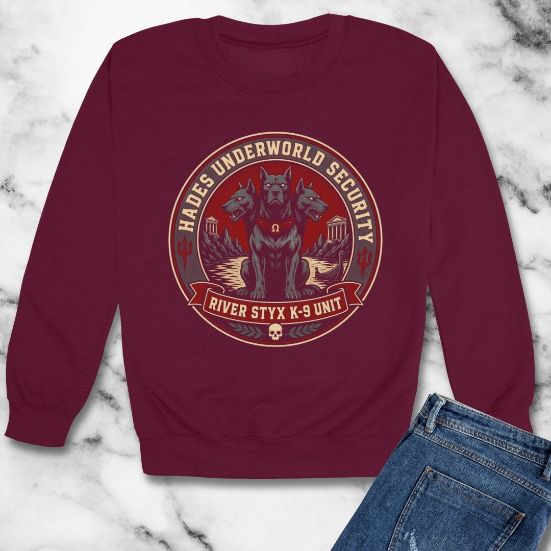 Cerberus Styx Canine Unit Unisex Heavy Crewneck Sweatshirt