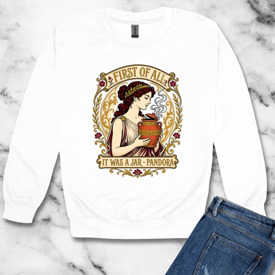 It Was a Jar Pandora Unisex Heavy Crewneck Sweatshirt