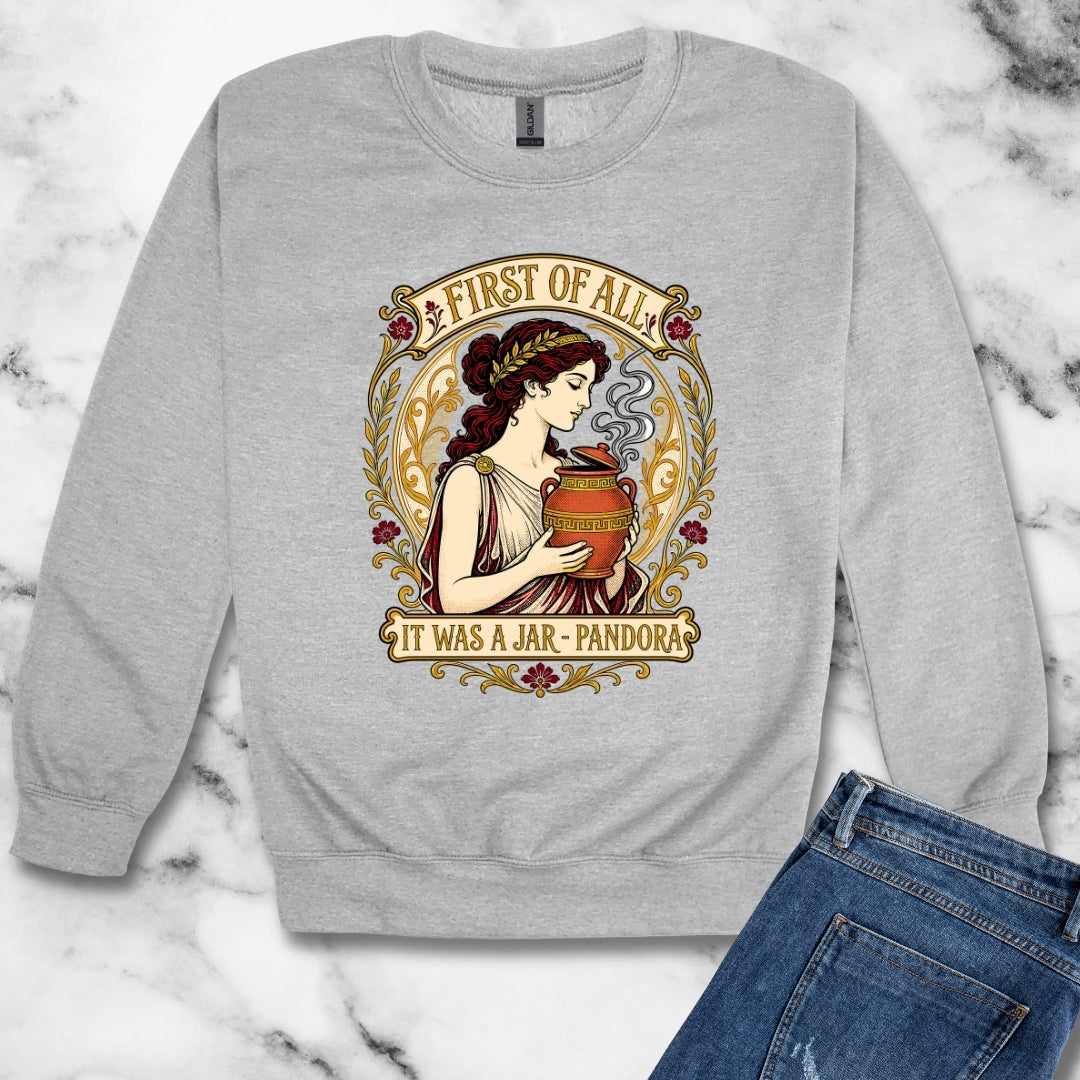 It Was a Jar Pandora Unisex Heavy Crewneck Sweatshirt