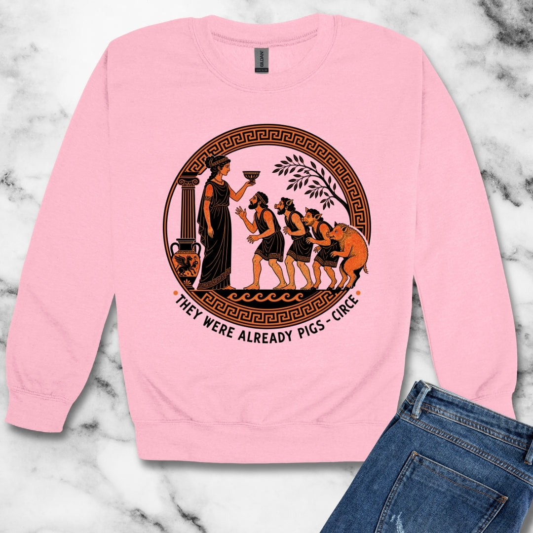 They Were Already Pigs Circe Unisex Heavy Crewneck Sweatshirt