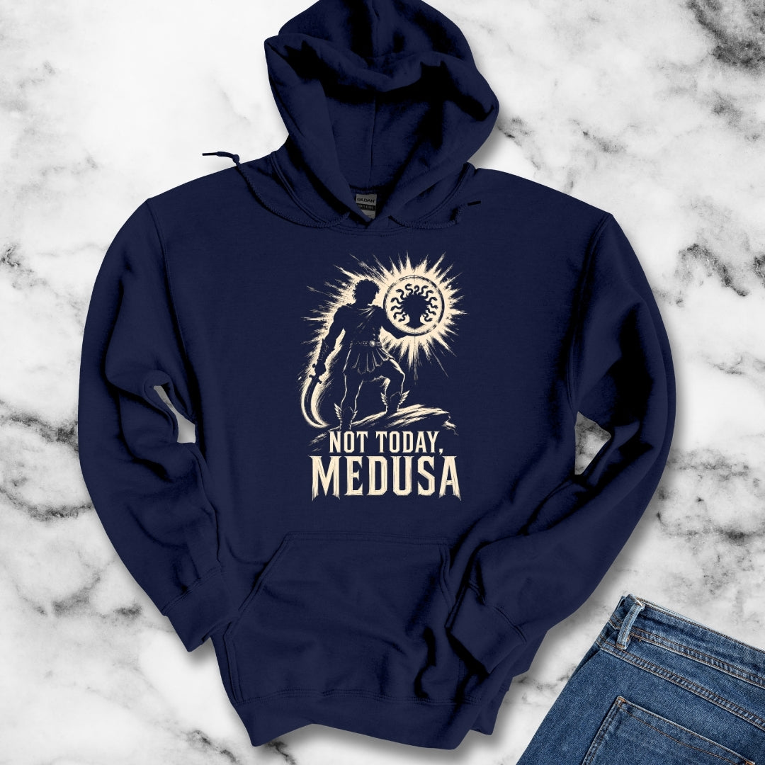 Not Today Medusa Perseus Shield Hoodie