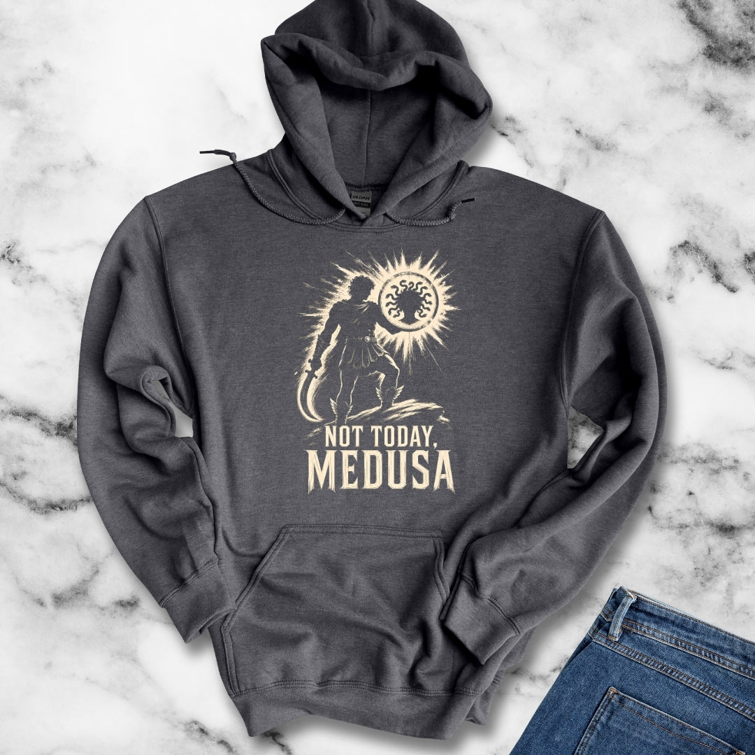 Not Today Medusa Perseus Shield Hoodie
