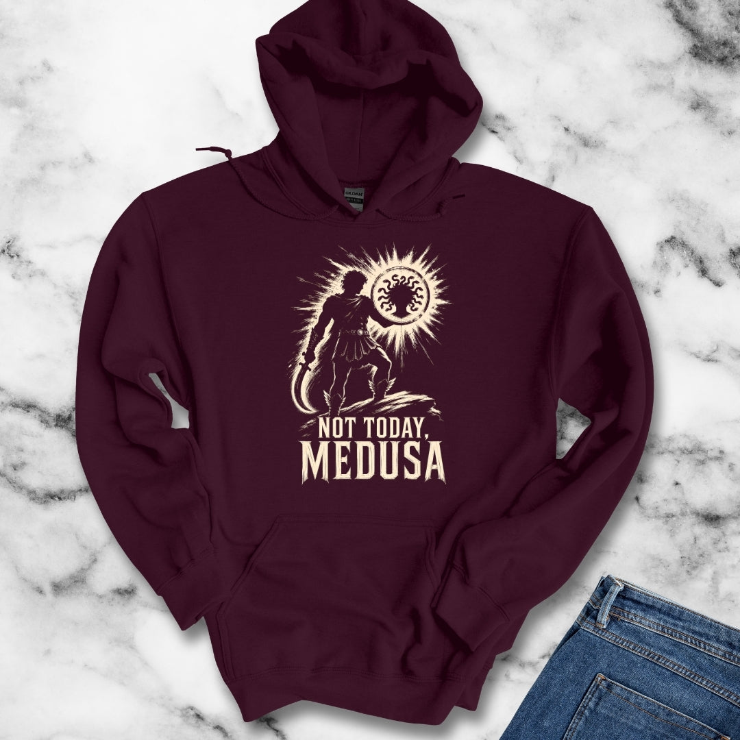 Not Today Medusa Perseus Shield Hoodie