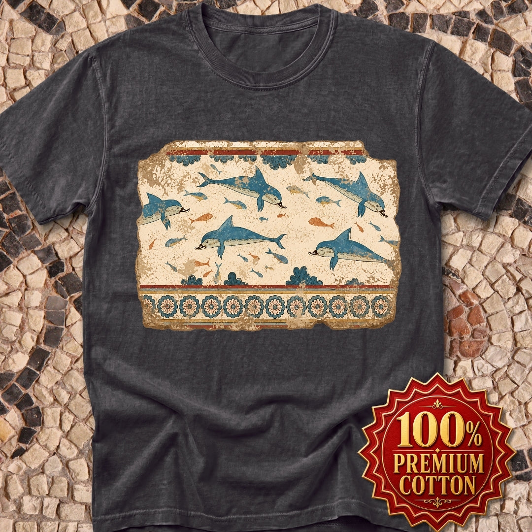 Minoan Dolphin Fresco Fragment Premium Tee