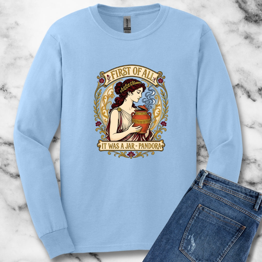 It Was a Jar Pandora Unisex Long Sleeve Tee
