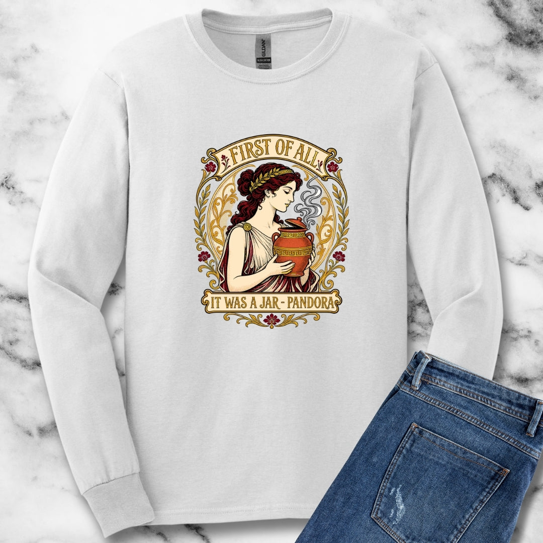 It Was a Jar Pandora Unisex Long Sleeve Tee