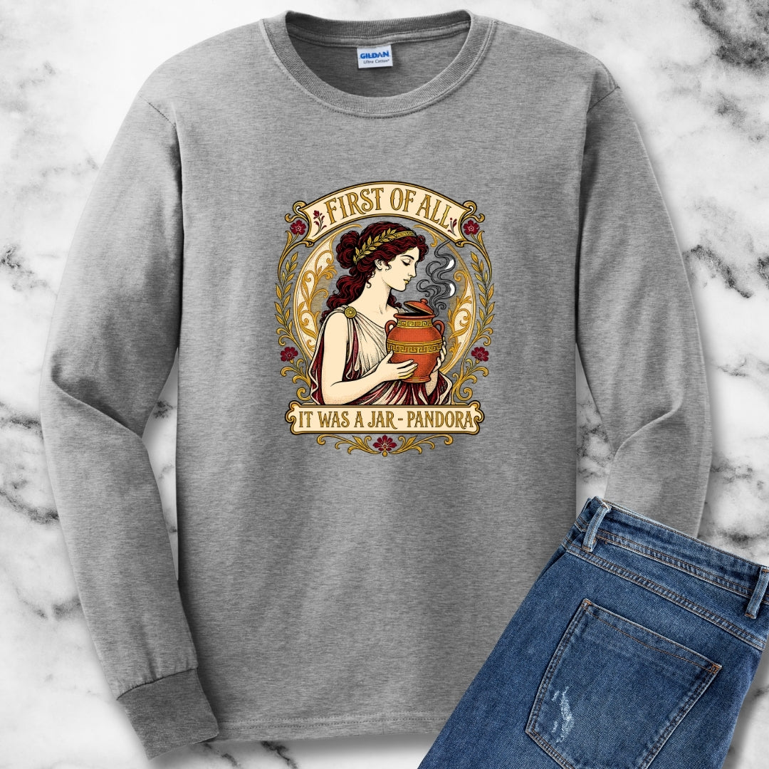 It Was a Jar Pandora Unisex Long Sleeve Tee