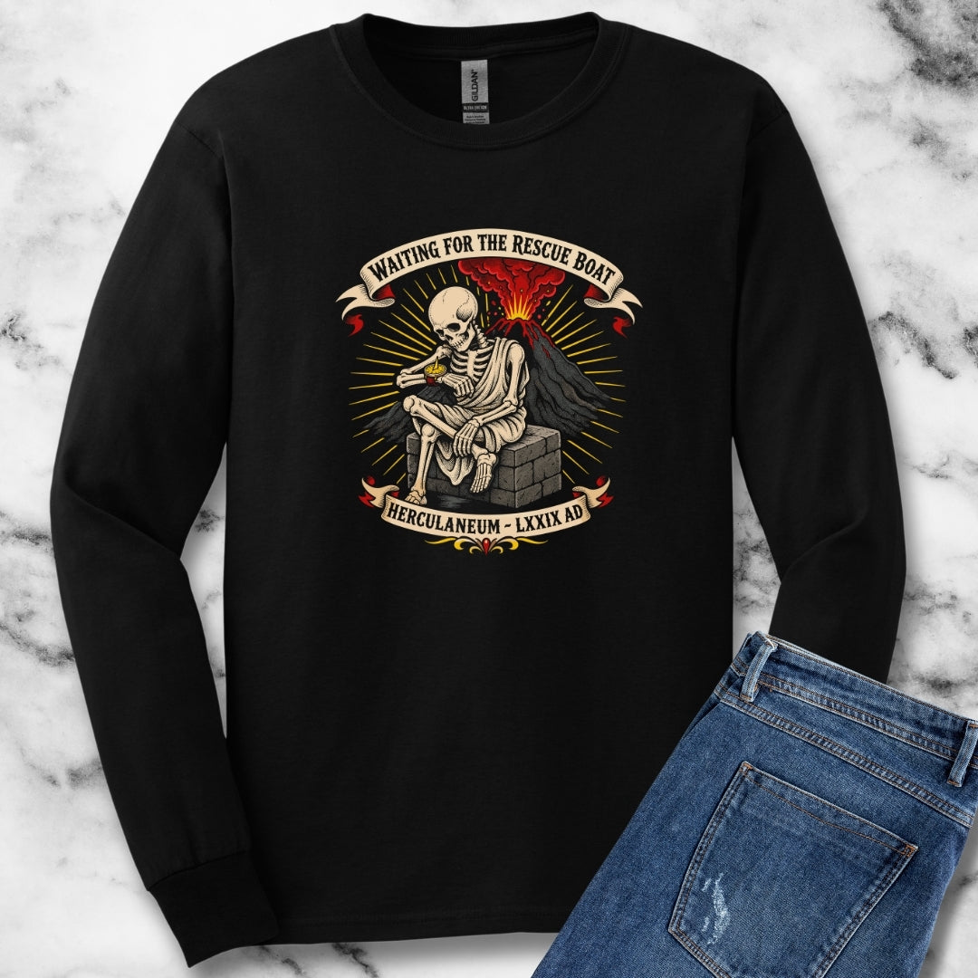 Waiting for Rescue Herculaneum Unisex Long Sleeve Tee