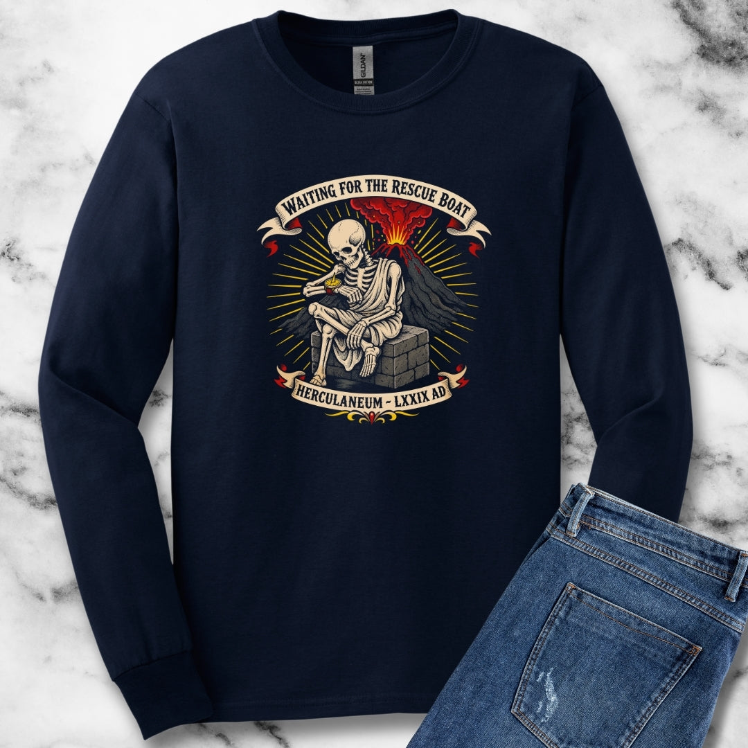 Waiting for Rescue Herculaneum Unisex Long Sleeve Tee