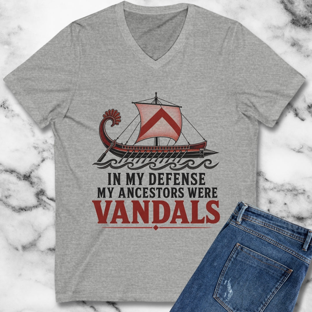 In My Defense My Ancestors Were Vandals V-neck