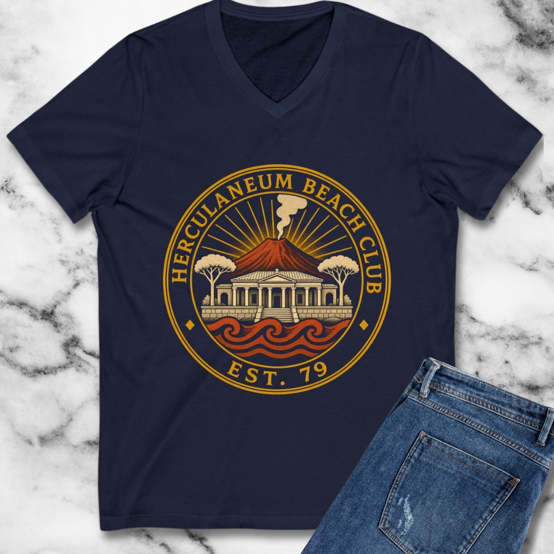 Herculaneum Beach Club Est 79 V-Neck