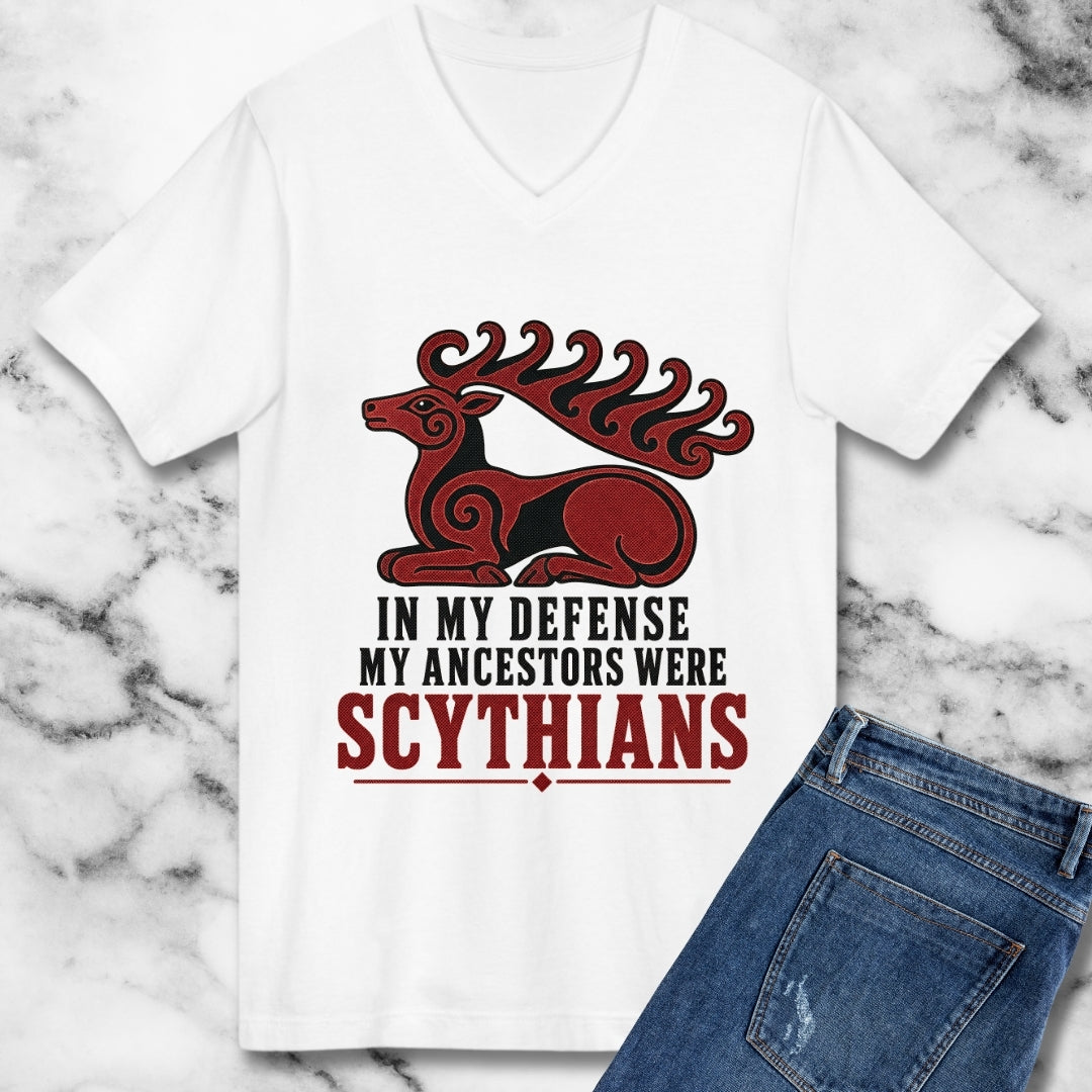 In My Defense My Ancestors Were Scythians V-neck