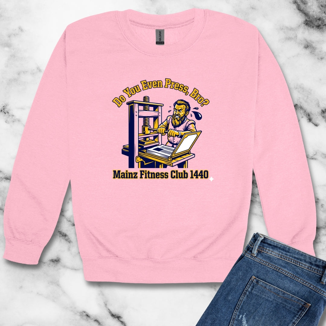 Gutenberg Fitness Club Unisex Heavy Crewneck Sweatshirt