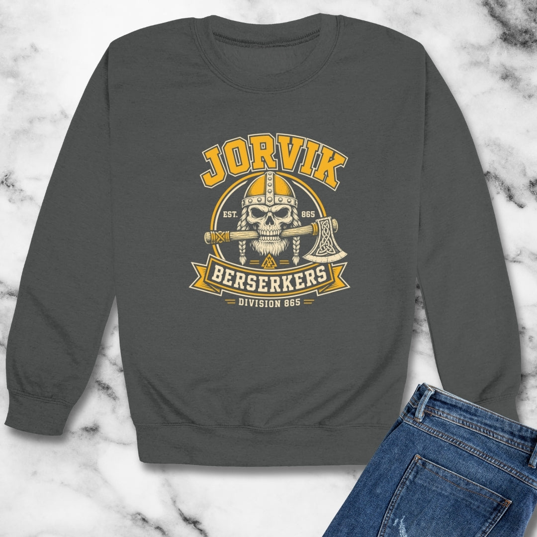 Jorvik Berserker Unisex Heavy Crewneck Sweatshirt
