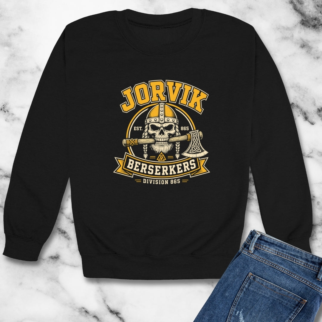 Jorvik Berserker Unisex Heavy Crewneck Sweatshirt