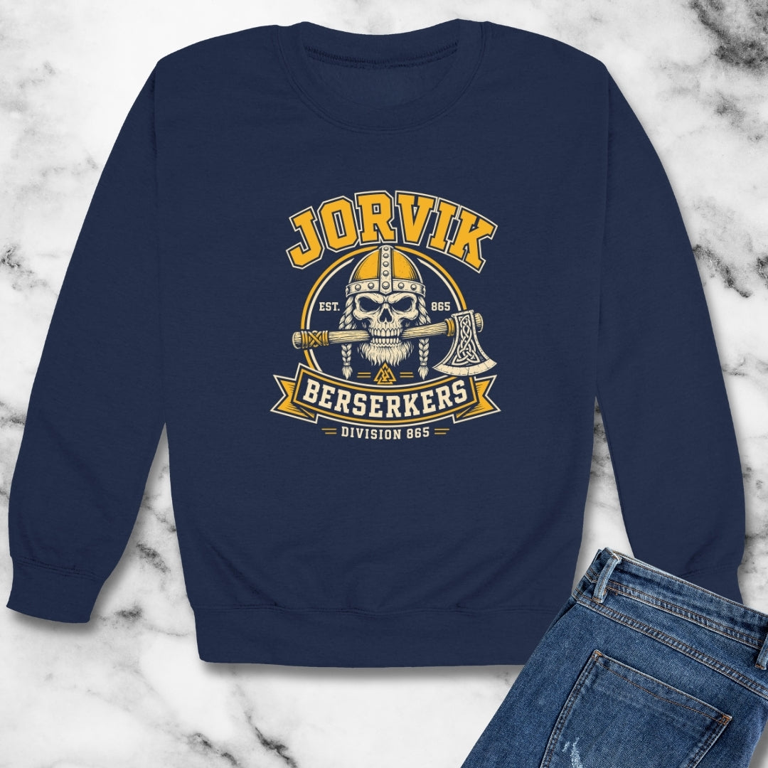 Jorvik Berserker Unisex Heavy Crewneck Sweatshirt