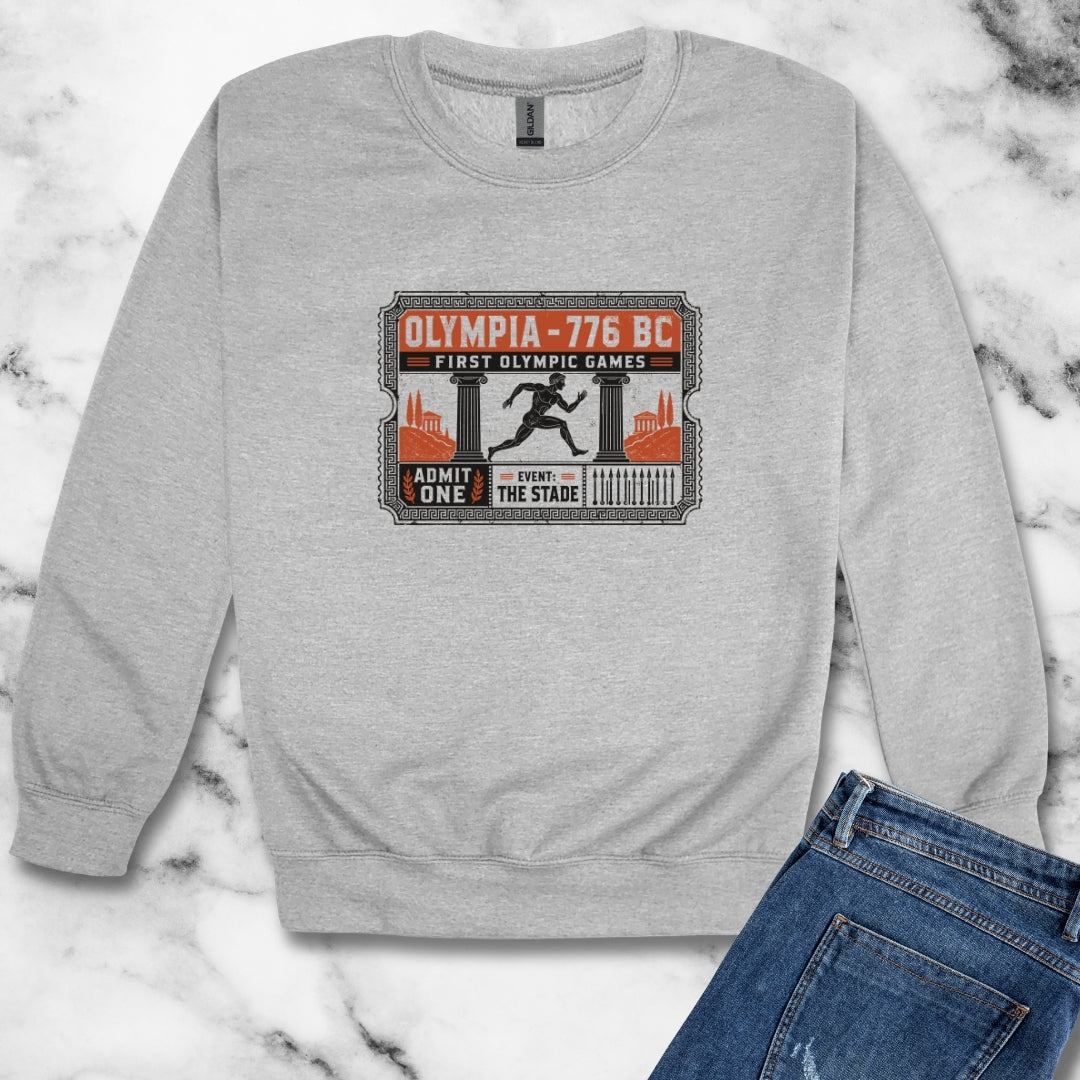 First Greek Olympics Ticket Unisex Heavy Crewneck Sweatshirt