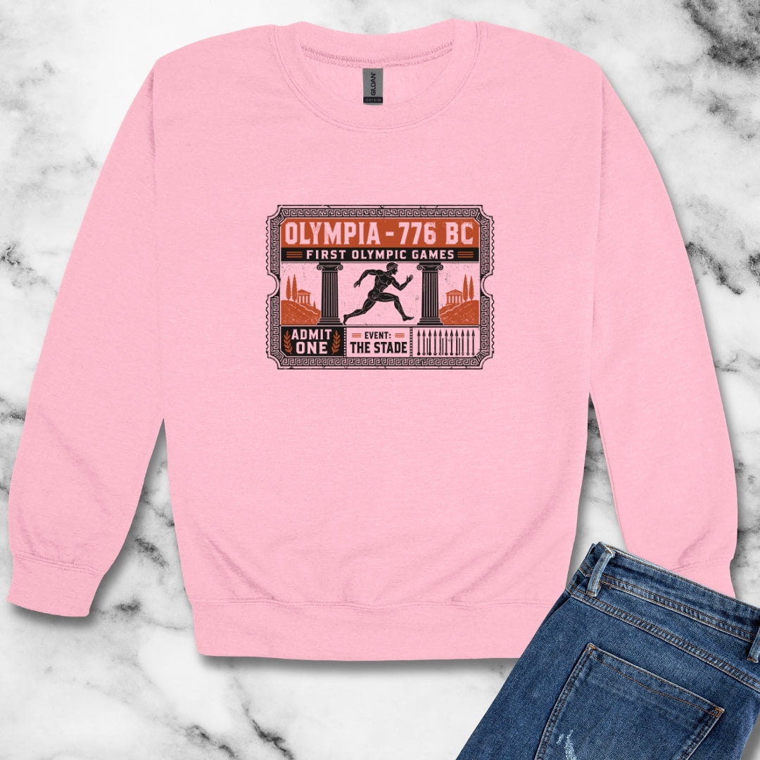 First Greek Olympics Ticket Unisex Heavy Crewneck Sweatshirt