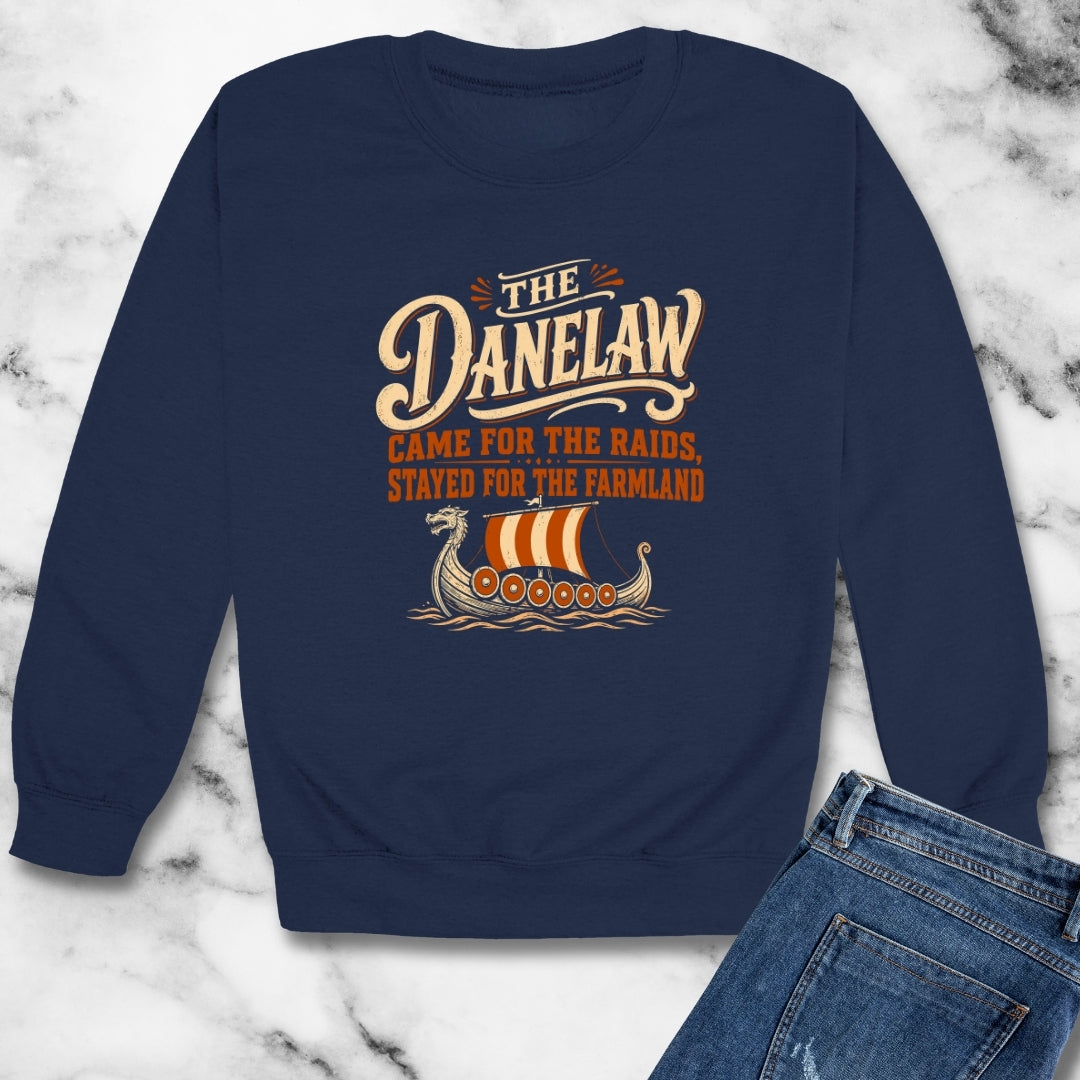 Danelaw Came for Raids Stayed for Farmland Unisex Heavy Crewneck Sweatshirt