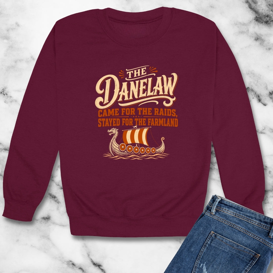 Danelaw Came for Raids Stayed for Farmland Unisex Heavy Crewneck Sweatshirt