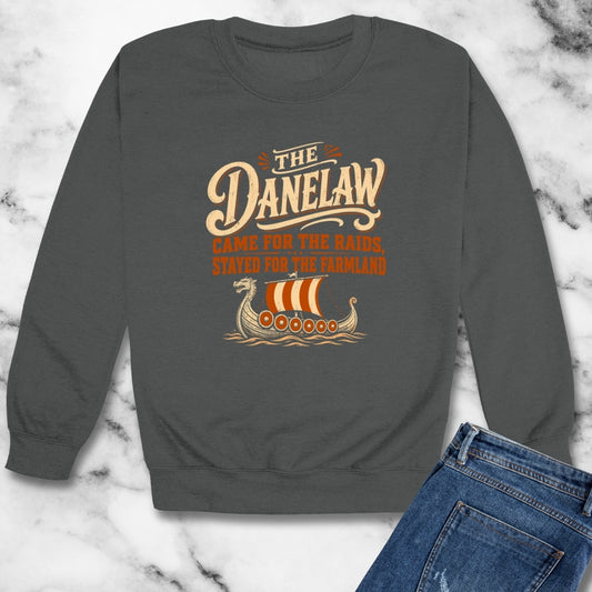 Danelaw Came for Raids Stayed for Farmland Unisex Heavy Crewneck Sweatshirt