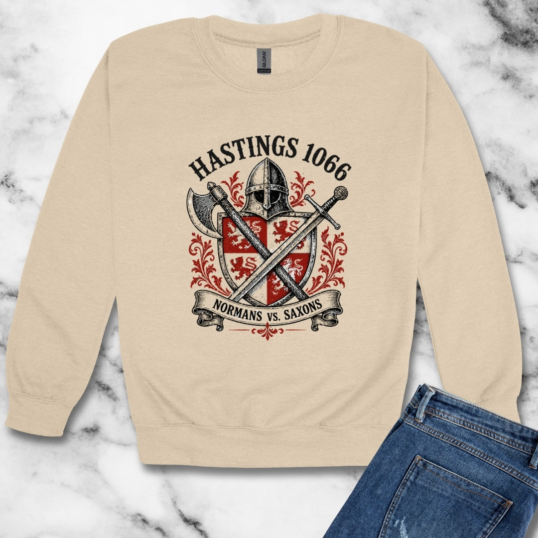 Battle of Hastings — Normans vs Saxons Unisex Heavy Crewneck Sweatshirt