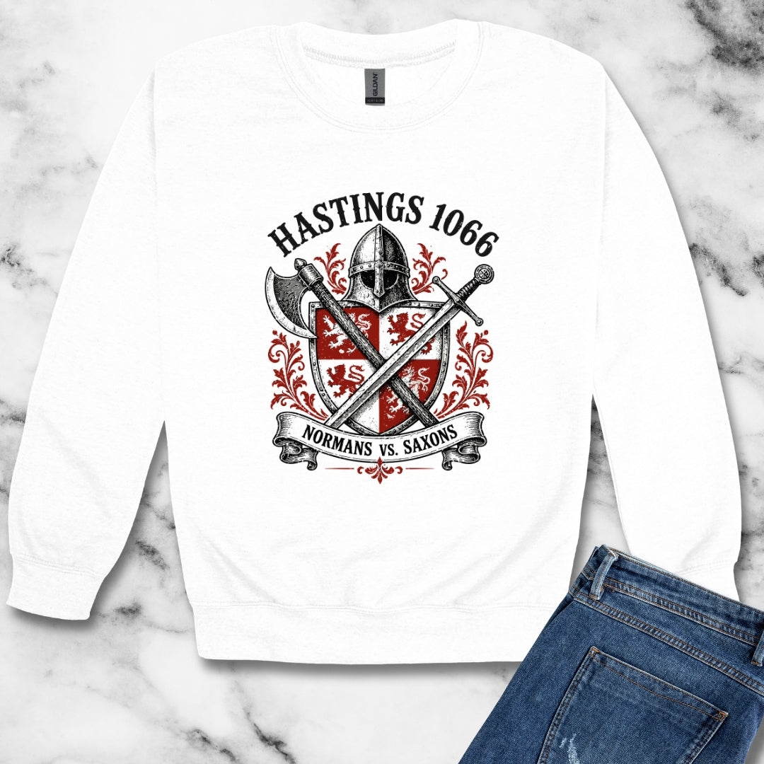 Battle of Hastings — Normans vs Saxons Unisex Heavy Crewneck Sweatshirt