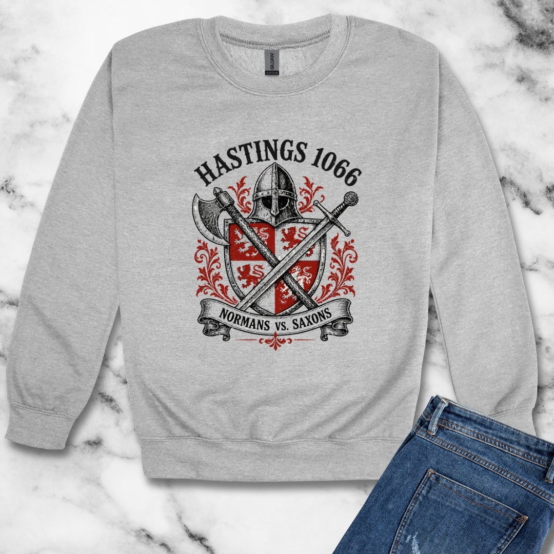 Battle of Hastings — Normans vs Saxons Unisex Heavy Crewneck Sweatshirt