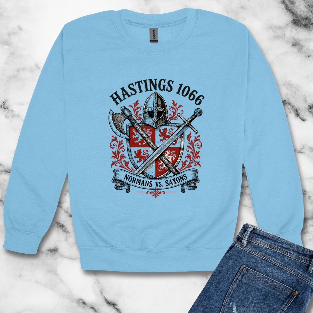 Battle of Hastings — Normans vs Saxons Unisex Heavy Crewneck Sweatshirt