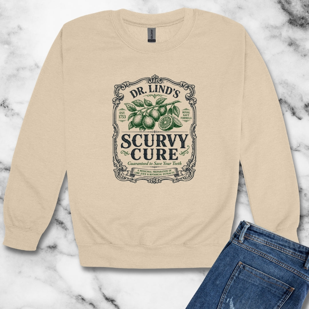 Dr. Lind's Scurvy Cure Unisex Heavy Crewneck Sweatshirt