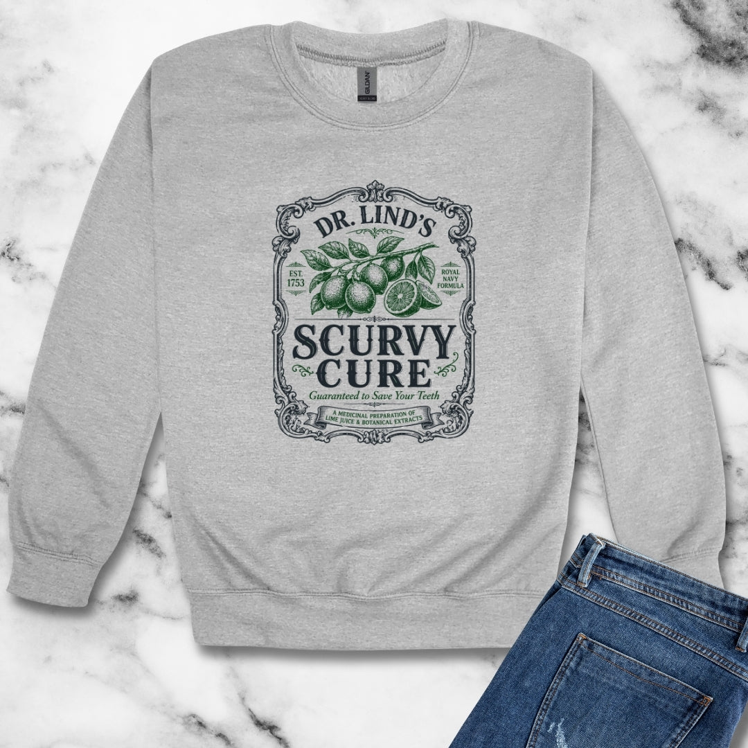 Dr. Lind's Scurvy Cure Unisex Heavy Crewneck Sweatshirt
