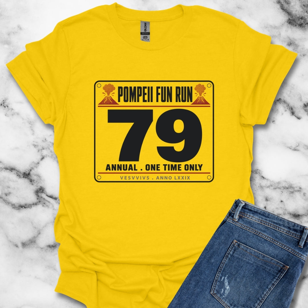 Pompeii Fun Run Race Bib T-Shirt