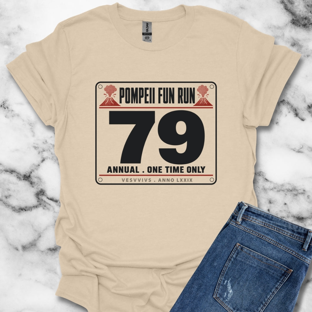 Pompeii Fun Run Race Bib T-Shirt