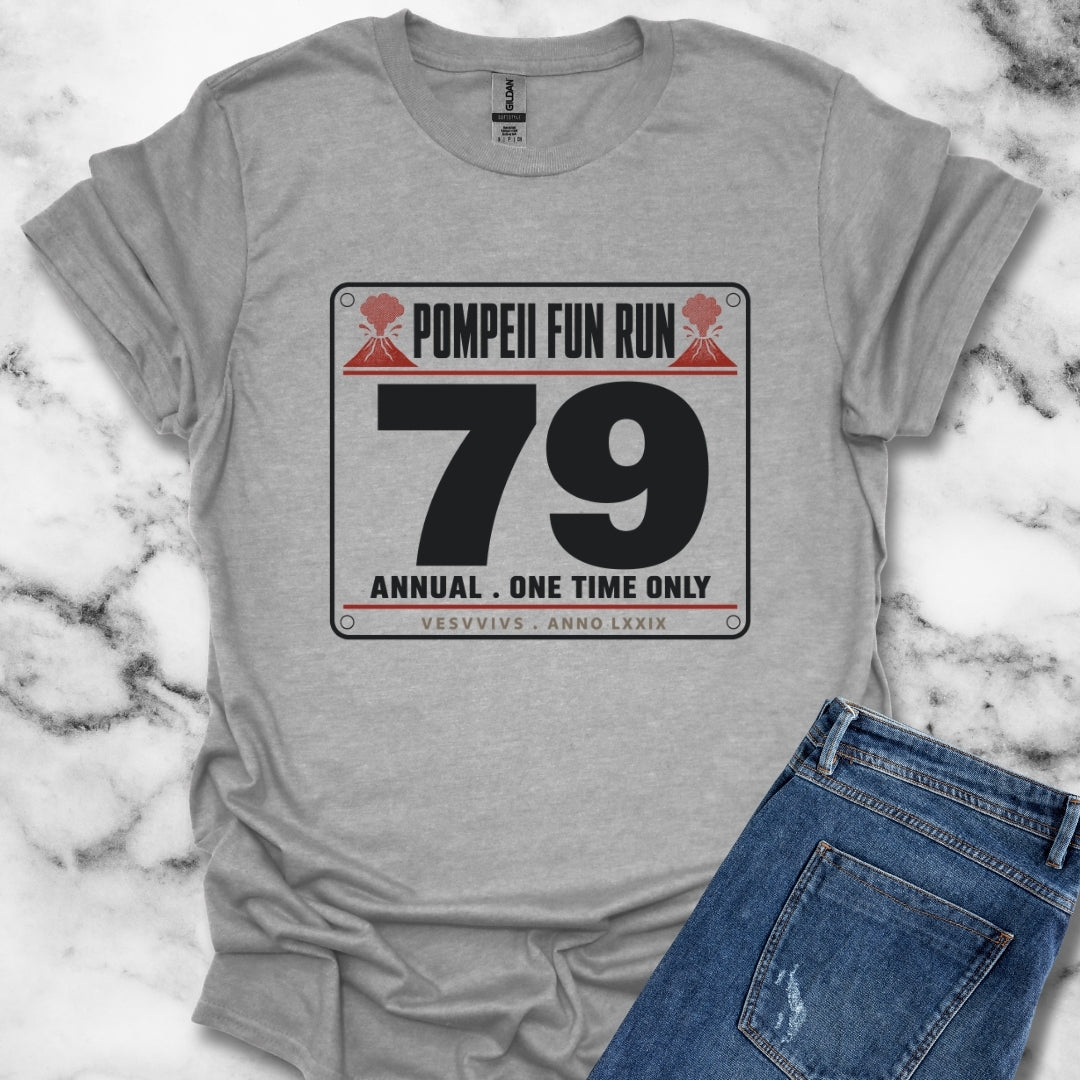 Pompeii Fun Run Race Bib T-Shirt