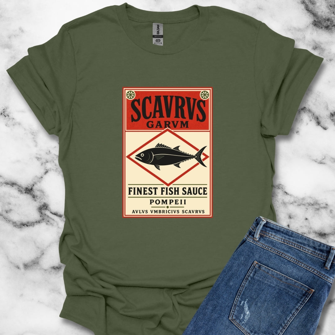Scaurus Garum Sauce Label T-Shirt