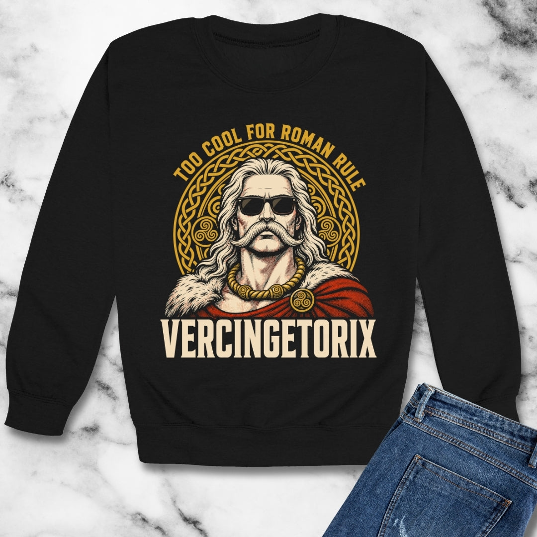 Vercingetorix Too Cool for Roman Rule Unisex Heavy Crewneck Sweatshirt