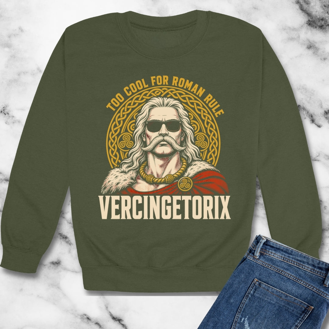 Vercingetorix Too Cool for Roman Rule Unisex Heavy Crewneck Sweatshirt