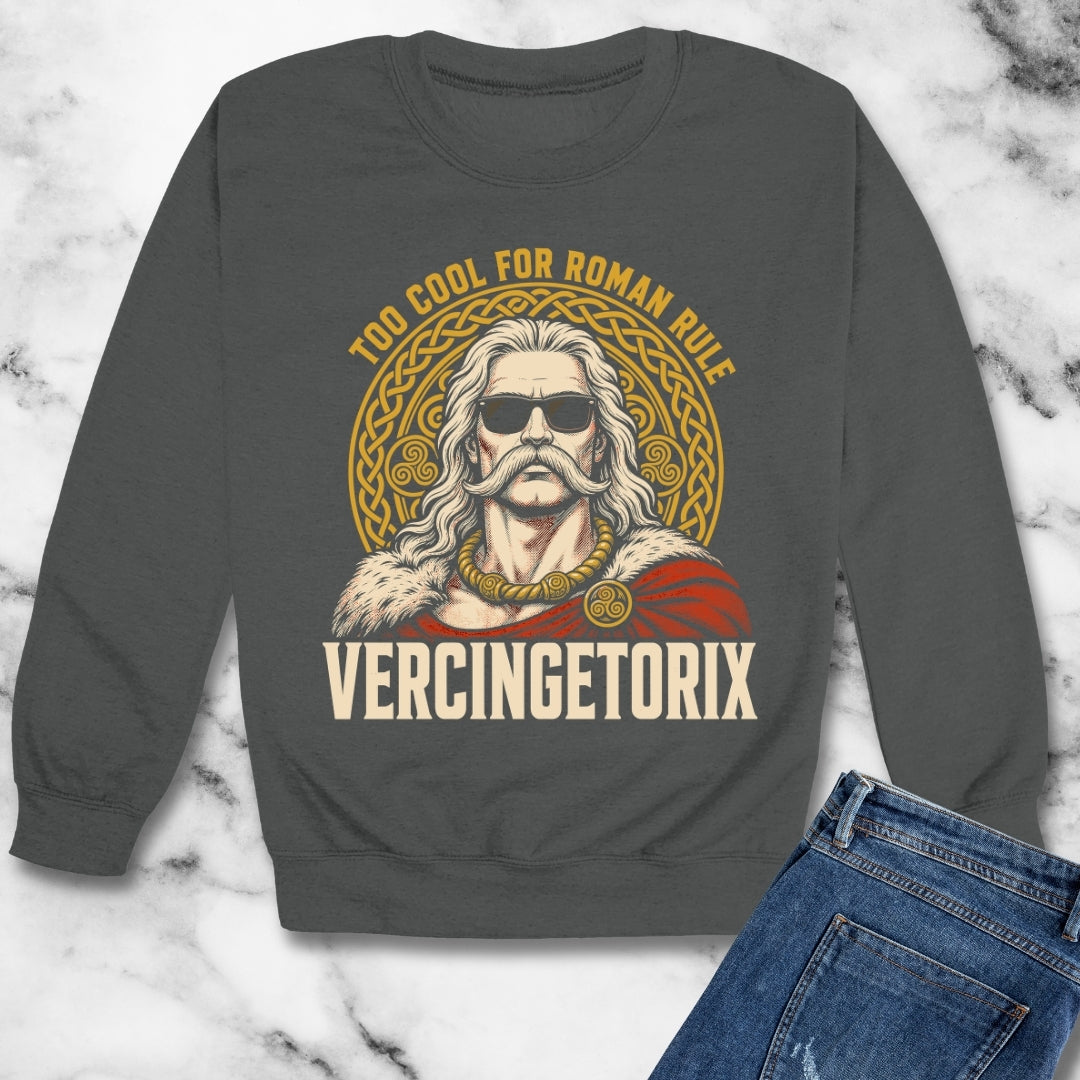 Vercingetorix Too Cool for Roman Rule Unisex Heavy Crewneck Sweatshirt