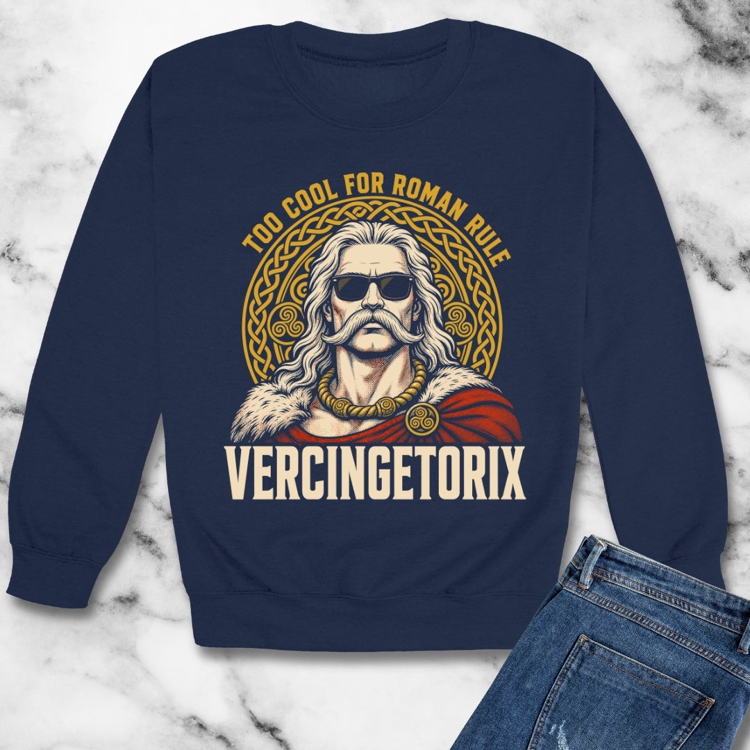 Vercingetorix Too Cool for Roman Rule Unisex Heavy Crewneck Sweatshirt