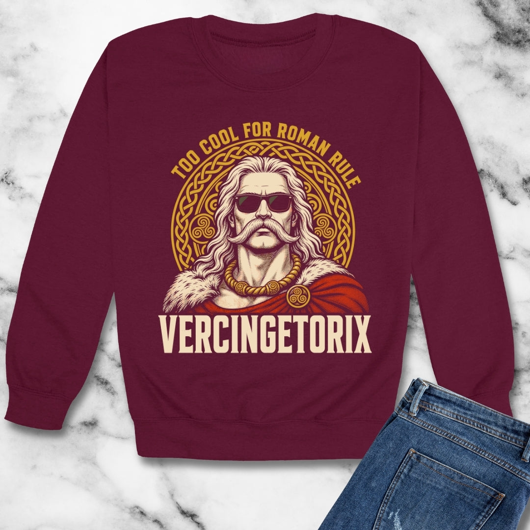 Vercingetorix Too Cool for Roman Rule Unisex Heavy Crewneck Sweatshirt