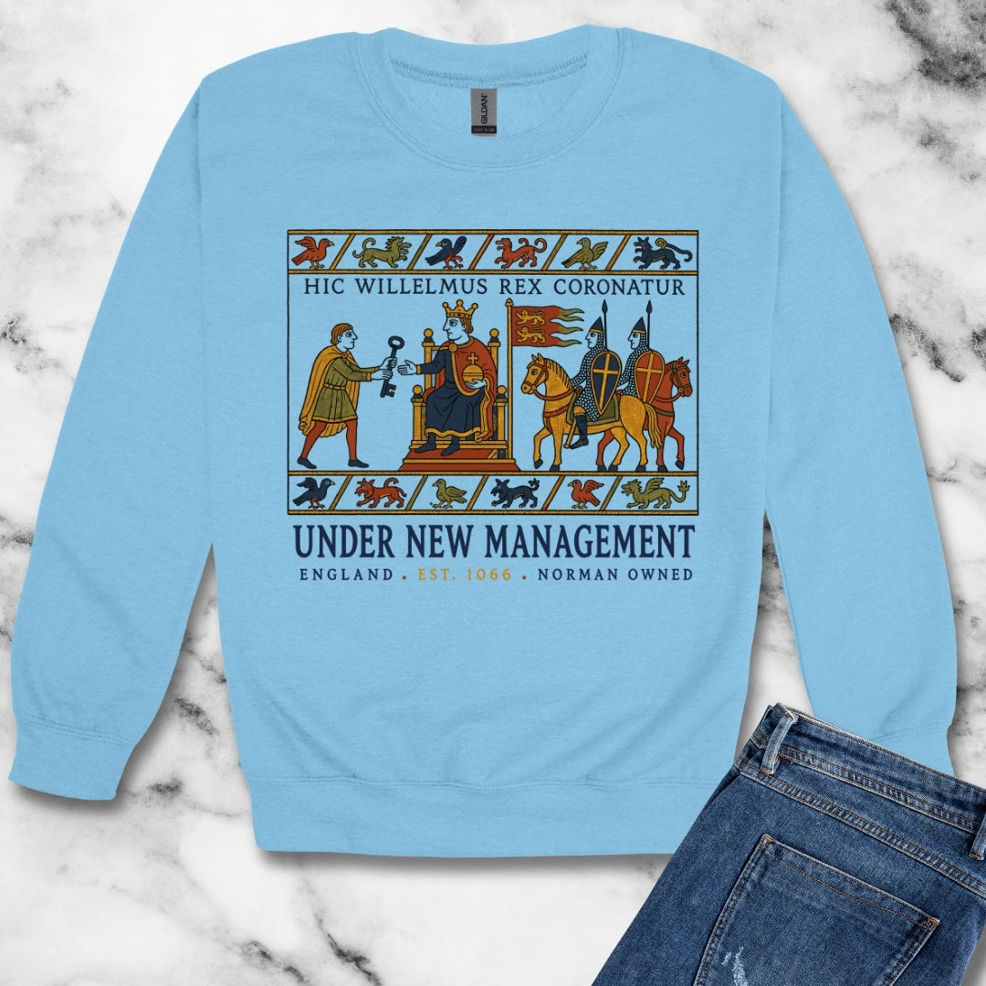 Bayeux Tapestry Under New Management Normans Unisex Heavy Crewneck Sweatshirt