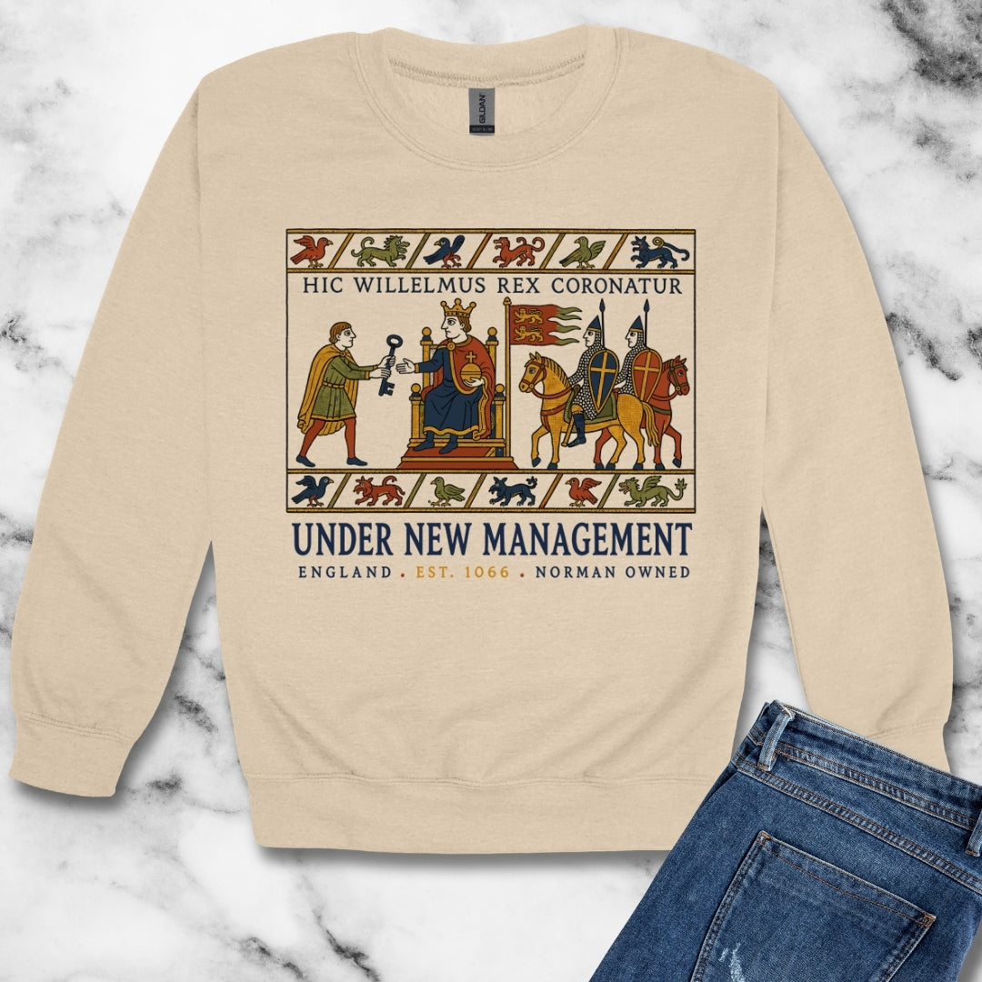 Bayeux Tapestry Under New Management Normans Unisex Heavy Crewneck Sweatshirt