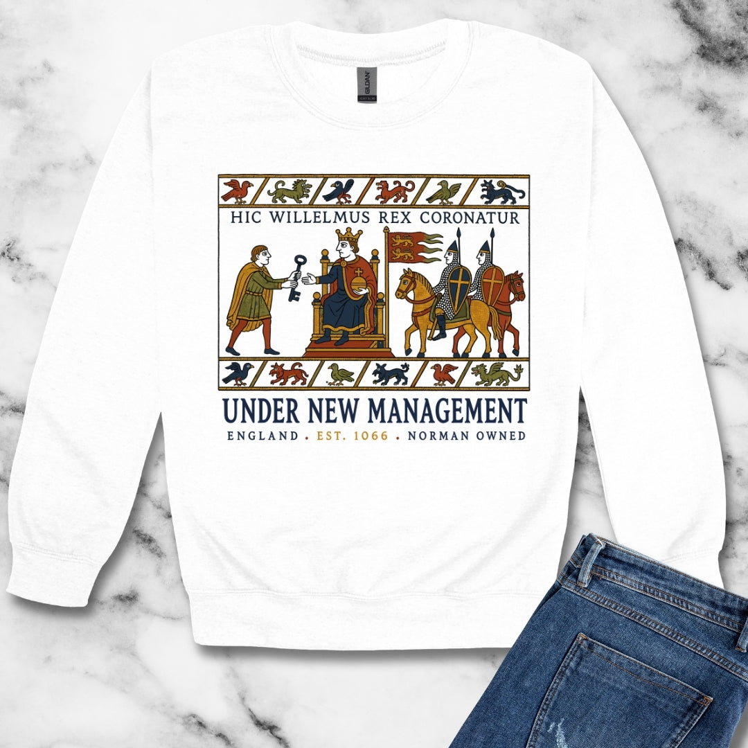 Bayeux Tapestry Under New Management Normans Unisex Heavy Crewneck Sweatshirt