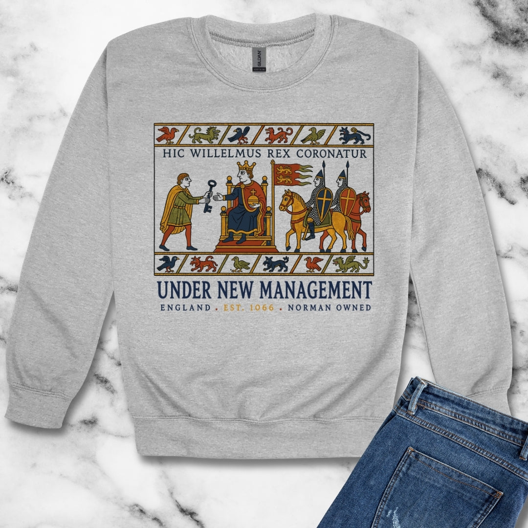 Bayeux Tapestry Under New Management Normans Unisex Heavy Crewneck Sweatshirt