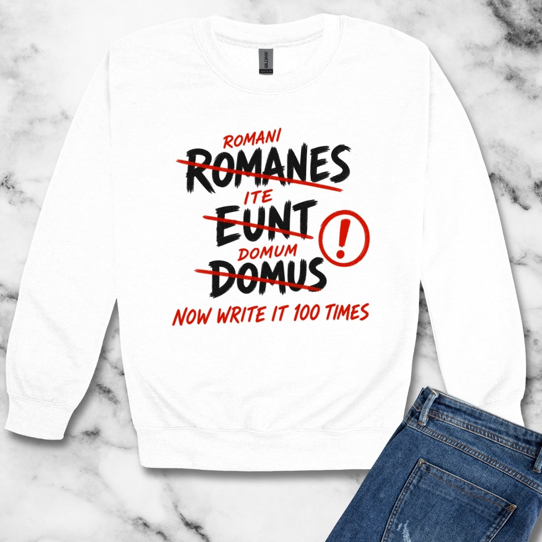 Romans Go Home Brian Graffiti Unisex Heavy Crewneck Sweatshirt