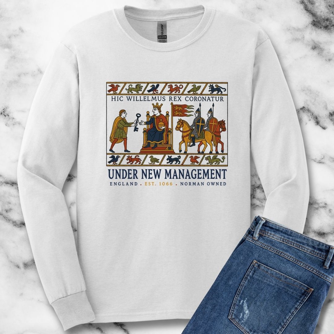 Bayeux Tapestry Under New Management Normans Unisex Long Sleeve Tee