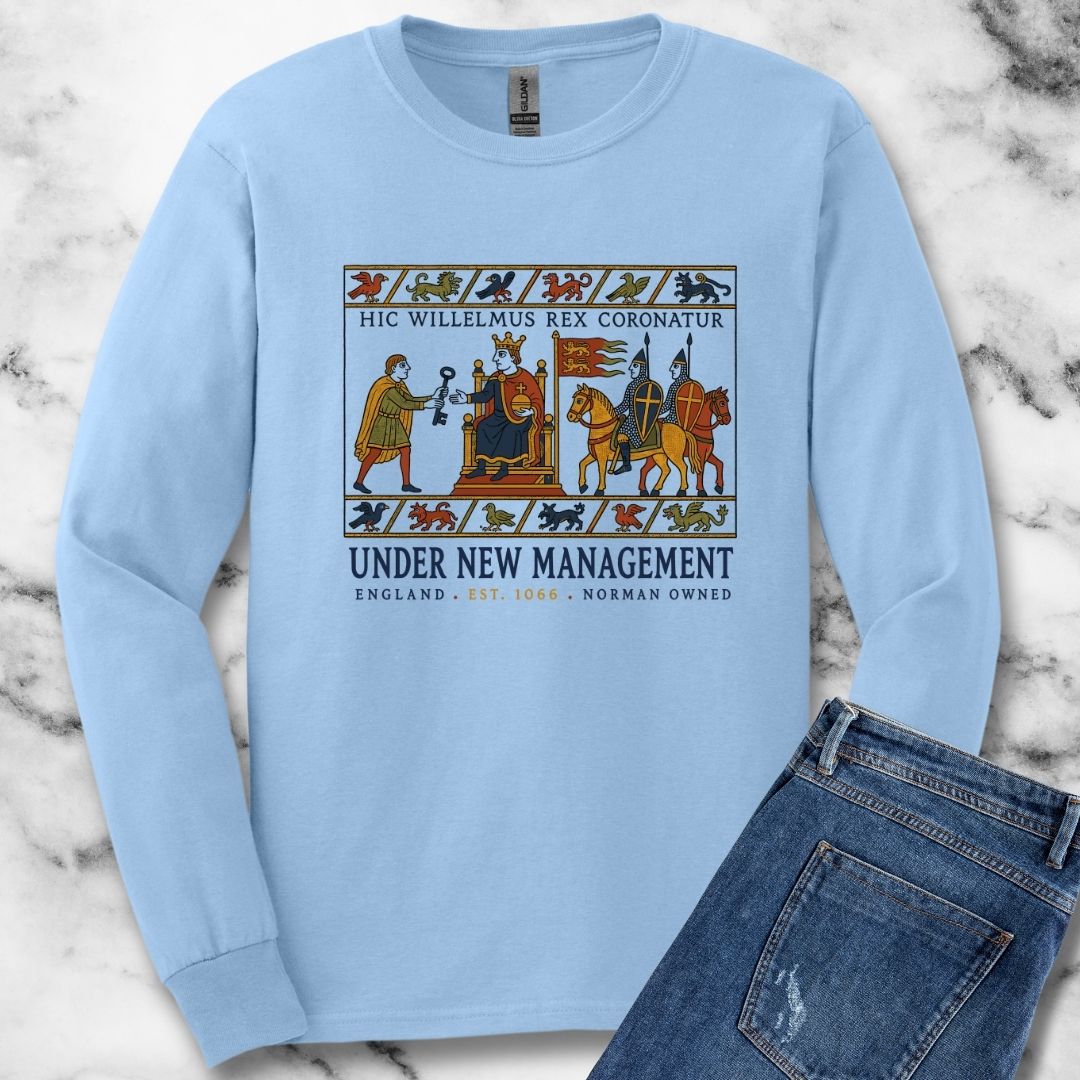 Bayeux Tapestry Under New Management Normans Unisex Long Sleeve Tee