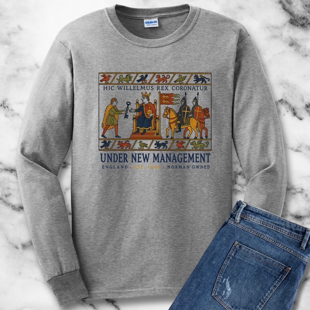 Bayeux Tapestry Under New Management Normans Unisex Long Sleeve Tee